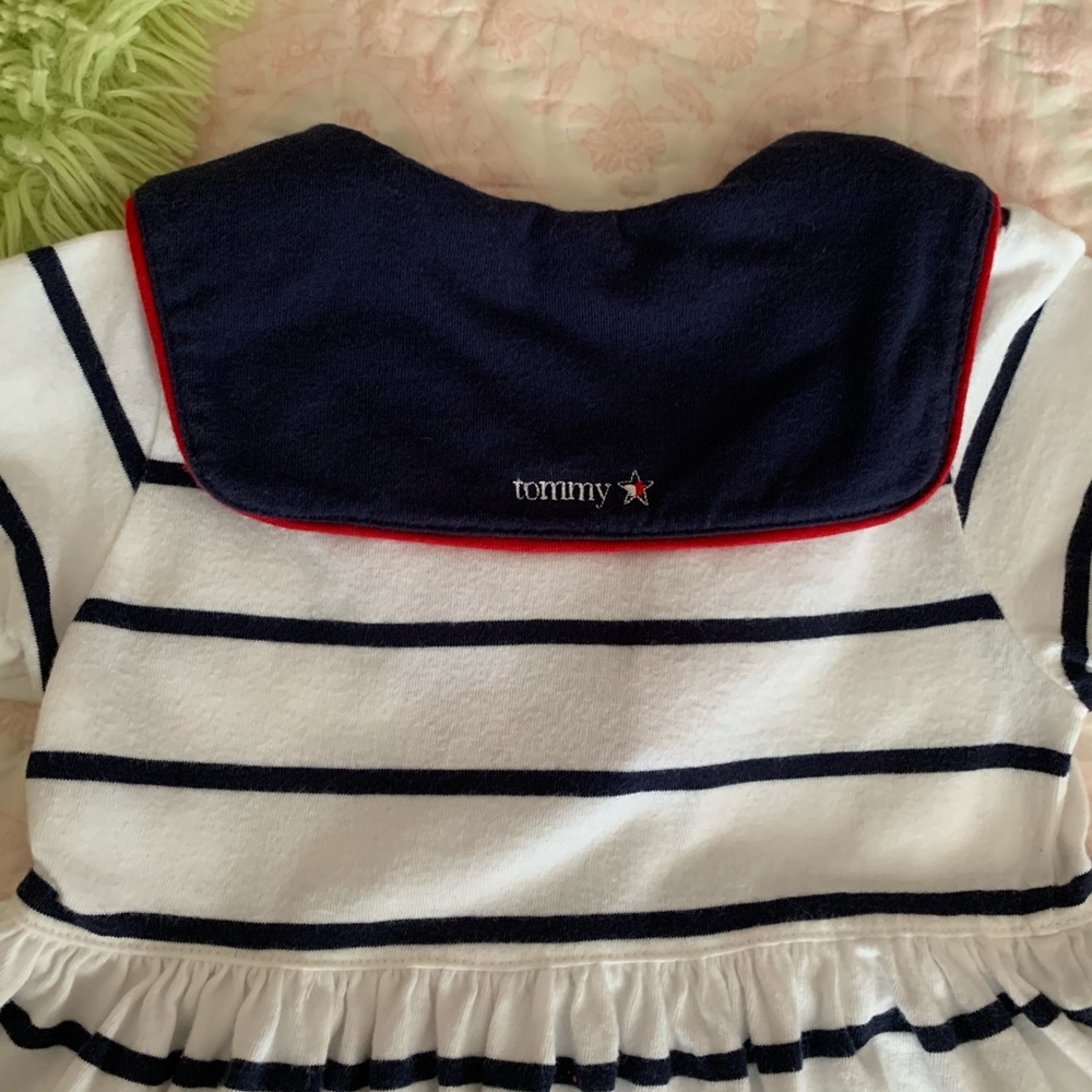VTG Tommy Hilfiger Red, White & Blue Sailor Dress - Picture 8 of 9